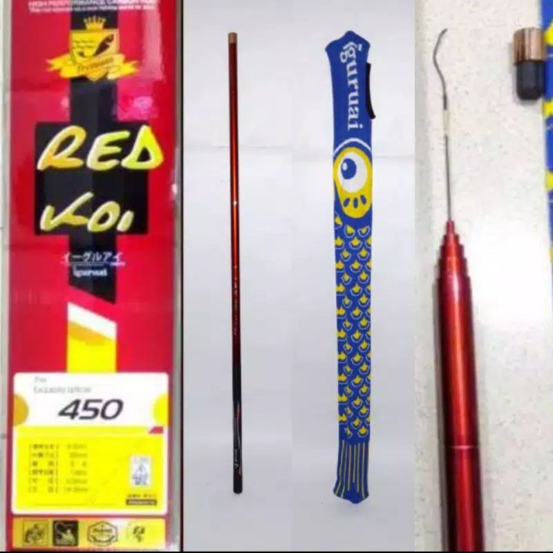 Tegek Red koi panjang 450 cm