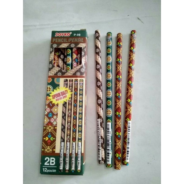 

Pensil Joiko P98 Pensil motif batik / Pensil Joyko P-98 1pak isi (12pcs)