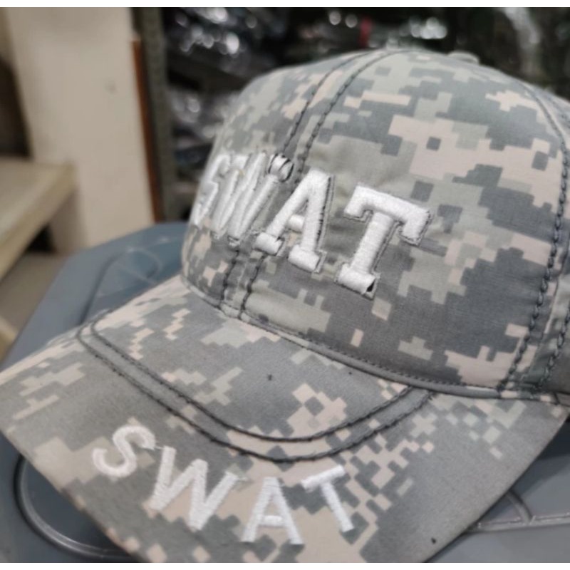 Topi airborne swat loreng accupat doreng