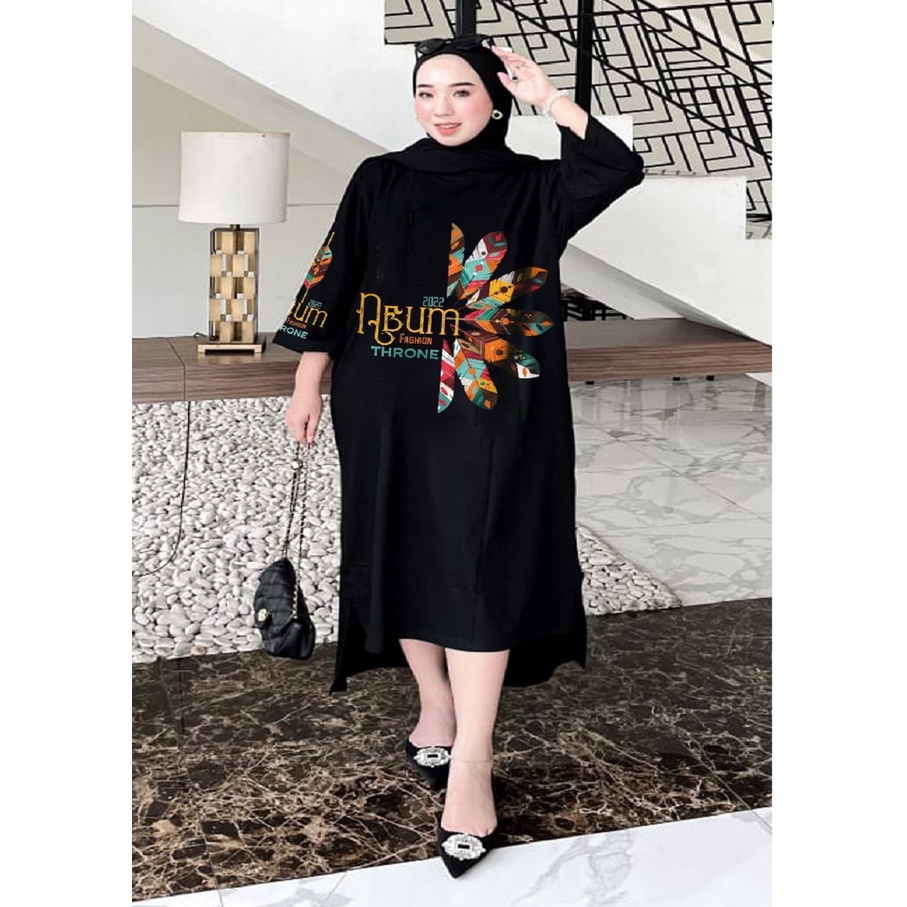 Neum Original Long Tunik Basic Tunik Motif Oversize Premium