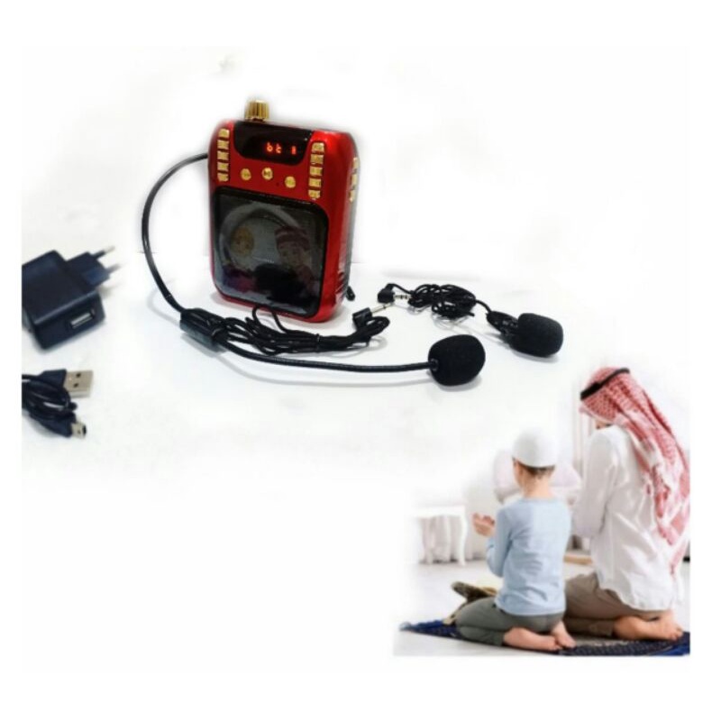 Speaker digital alquran 30juz hafalan quran murottal per juz ayat halaman with mikrofon mic ceramah