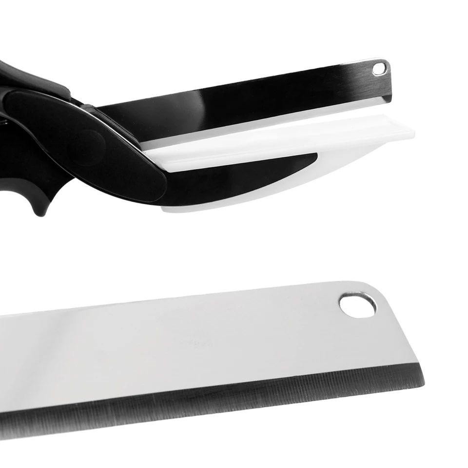 Pisau Dapur serbaguna Clever Cutter - Pisau Bentuk Gunting Dapur - Clever Cutter Gunting Pemotong Sayur Praktis Stainless Stell - Gunting Pisau