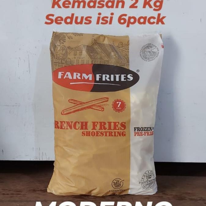 

windytriastuti13 Kentang goreng French fries Farm frites Shoestring 7mm 2,5 Kg TERLARIS TERPERCAYA ORIGINAL