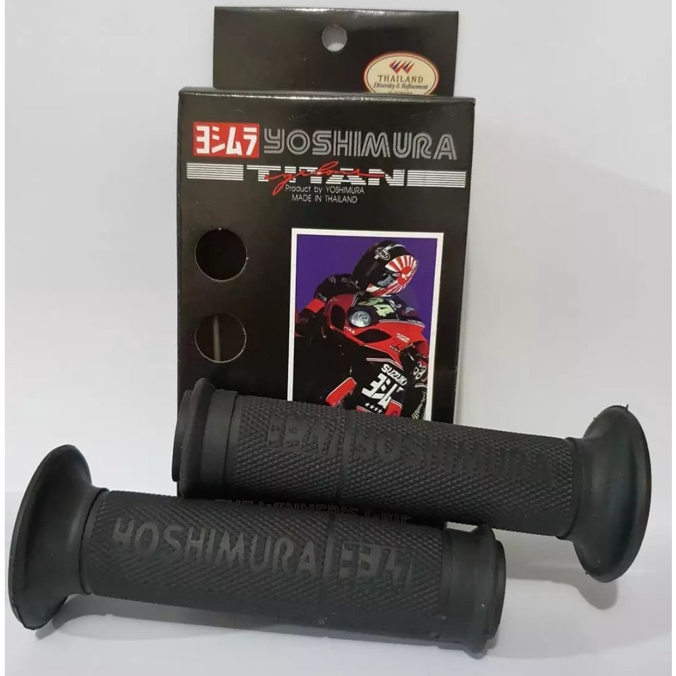 Handgrip Yoshimura polos hitam bisa semua motor