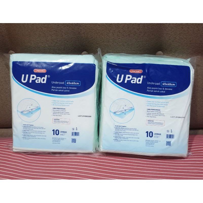 U PAD UNDERPAD 45 x 60 CM PERLAK SEKALI PAKAI ONEMED