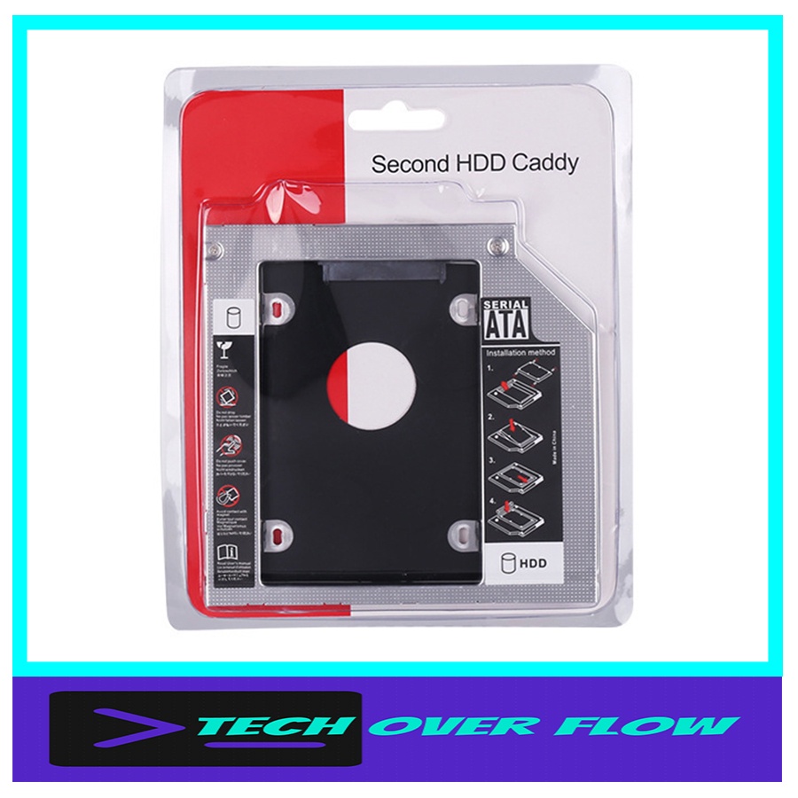 ssd hdd caddy 9.5mm / ssd hdd caddy 12.7mm / caddy second storage / Tech Over Flow