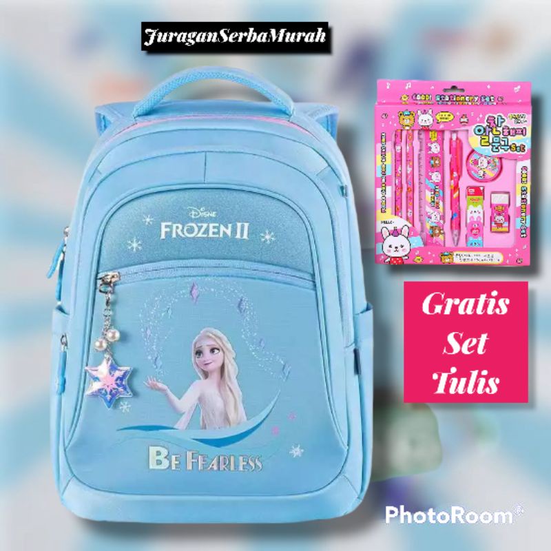 Tas Ransel Sekolah Anak Perempuan karakter Disney Frozen Murah