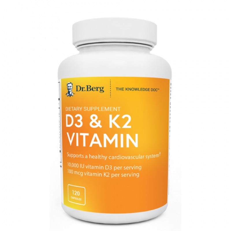 Dr. Berg Vitamin D3 & K2 10.000 IU (ori USA)