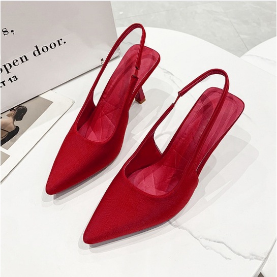 Sepatu import wanita/ sepatu import sepatu HEELS POLOS wanita murah Sepatu Hak 5cm H82 TAG ZARA KOTAK POLOS PUTIH