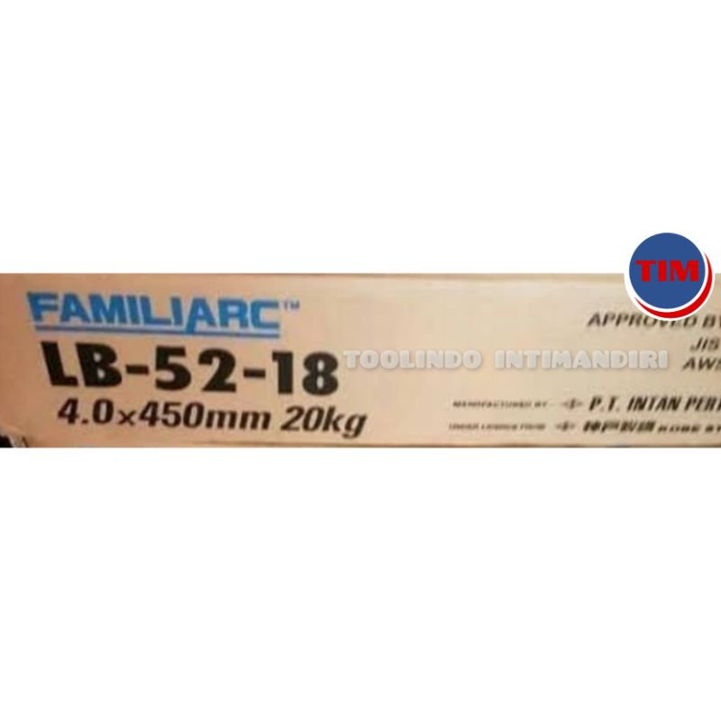 Kawat Las KOBE LB 52-18 4mm AWS E7018 20 Kg