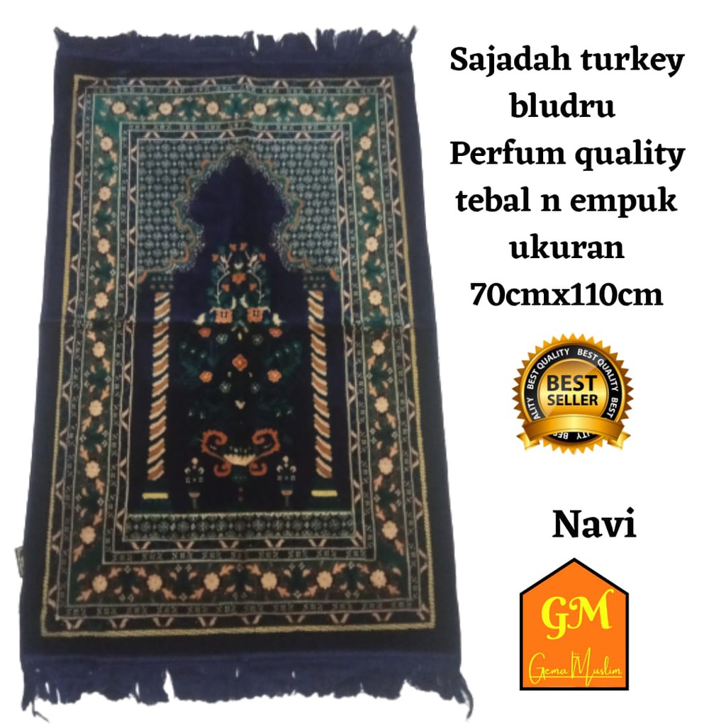 sajadah turky perfum premium navi