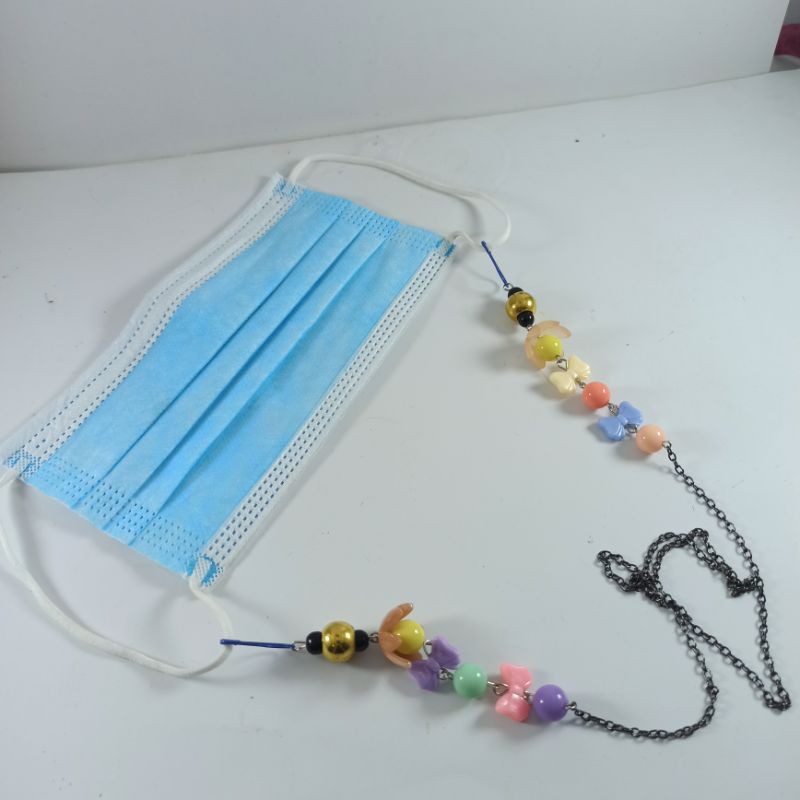 Strap Masker Mask Chain /Rantai Kalung Masker Korea / Tali Kalung Gantungan Masker Manik Mutiara