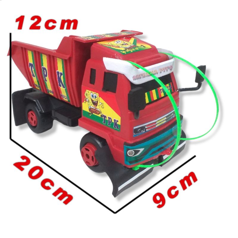 |TRUK TPK| Truk Pasir Kecil Modif Bemper Truk Oleng Bahan Plastik Uk20cm