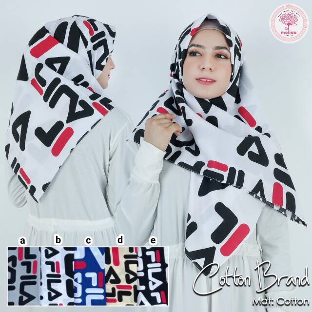 SEGIEMPAT COTTON BRANDED / JILBAB KATUN BRAND / HIJAB SEGI4 MOTIF / KERUDUNG SEGI EMPAT