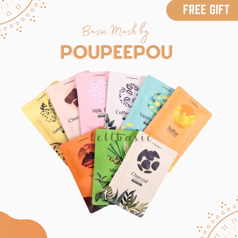 Masker Wajah / Masker Wajah Organik / Masker Wajah Bubuk / Masker Organik BPOM / Masker Poupeepou