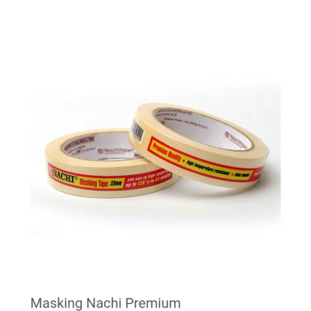 

NACHI MASKING TAPE 24MM(1 INCH) / LAKBAN ISOLASI KERTAS LAKBAN SELOTIP
