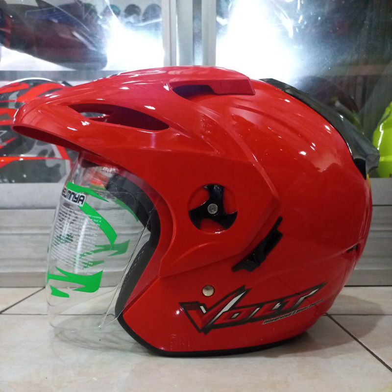 HELM VOG VOLT SOLID DOUBLE VISOR ORIGINAL