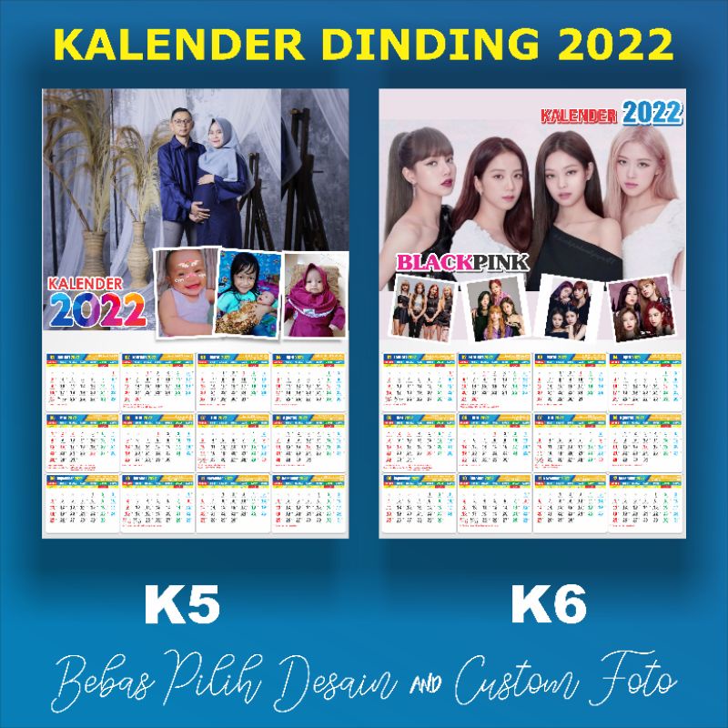

SOUVENIR KALENDER DINDING 2023 CUSTOM FOTO SENDIRI A3+ KARAKTER TERBARU