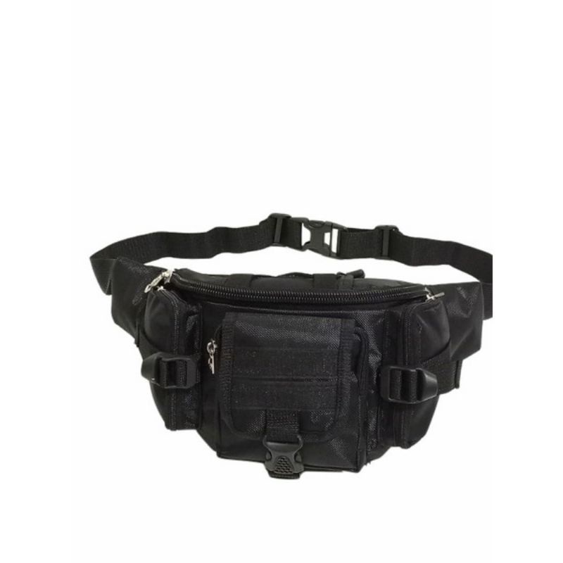 Tas pinggang tactical army / waistbag tactical army  Hitam ko