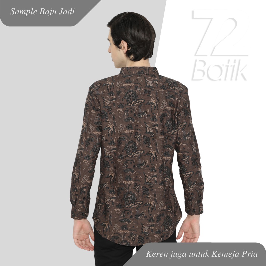 KAIN BATIK KATUN Premium Motif Kupu Two Tone Pagi Sore Coklat Cokelat Choklat 721239 Cap 72 Jarik Jarit Samping Kebat Panjang Batik Katun Modern Premium Bahan Seragam Batik Pernikahan Kantor Keluarga Murah Kamen Jadi Batik Bali Lembaran