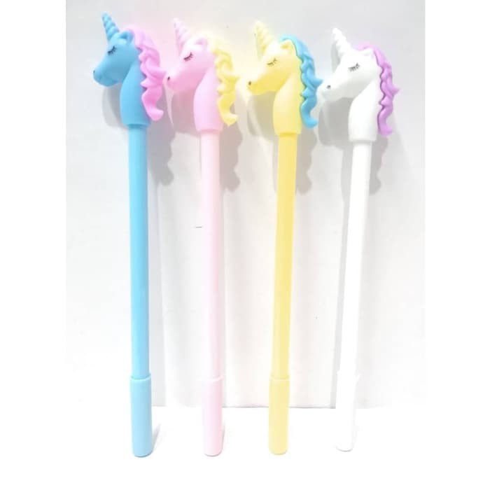 

Pulpen Bolpen Kepala Unicorn Alat Tulis Gel Hitam 0.5 mm Tipe W -