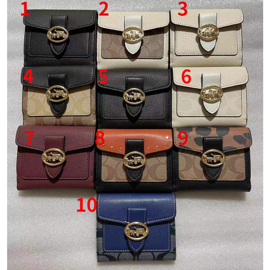 COACH 6791 7250Georgie Carriage Round Label Small Wallet