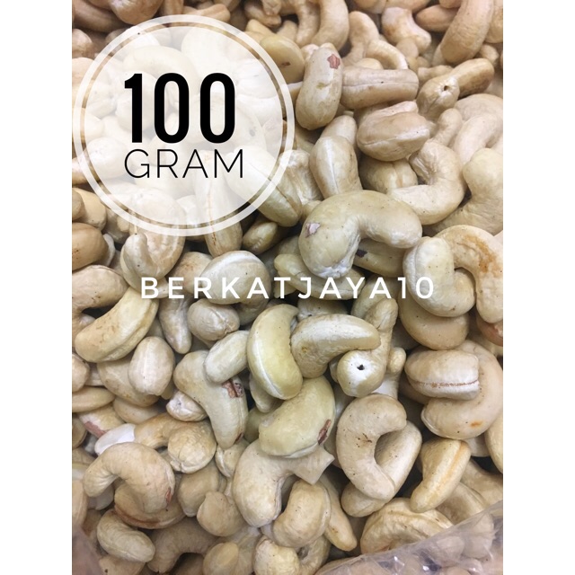 Murah KACANG MEDE Bagus 100 Gram Mete Mentah Utuh Cashew Nut Besar