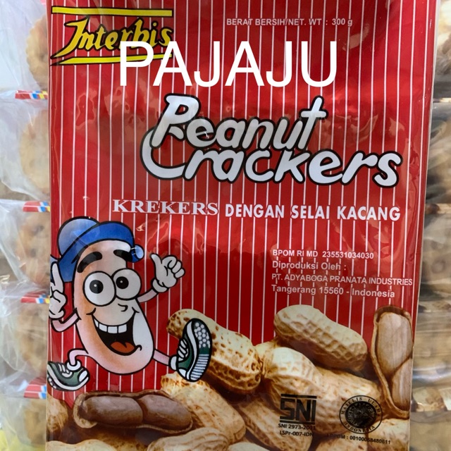 

Peanut cracers interbis kue kacang murah enak 300 gram