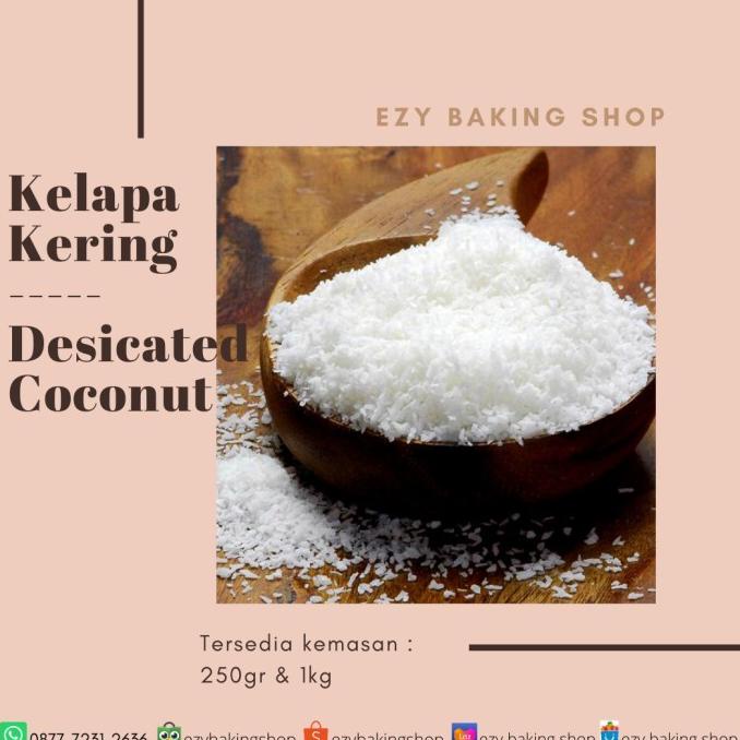 

Promo Kelapa Kering Repack 1Kg/ Tepung Kelapa Kering / Desiccated Coconut