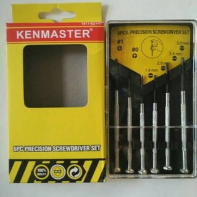 Obeng Jam Set 6 pcs Obeng Tools Set Kecil Kenmaster