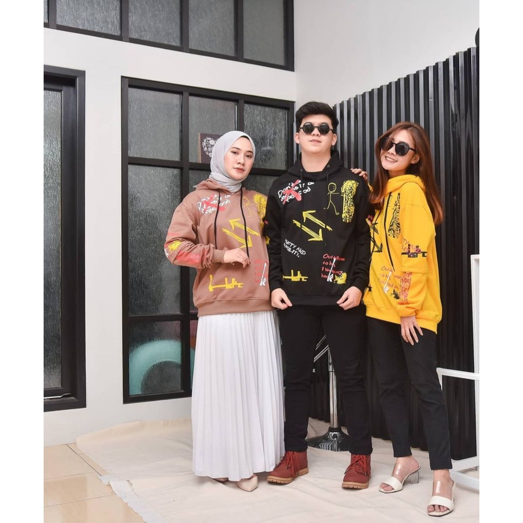 sweater pasangan pacar jaket couple Hoodie Cauople Pria Wanita 2021 Pesan 1 Dapat 2 COD Bungsu_store