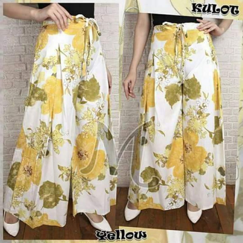 celana kulot katun wanita celana kulot katun premium