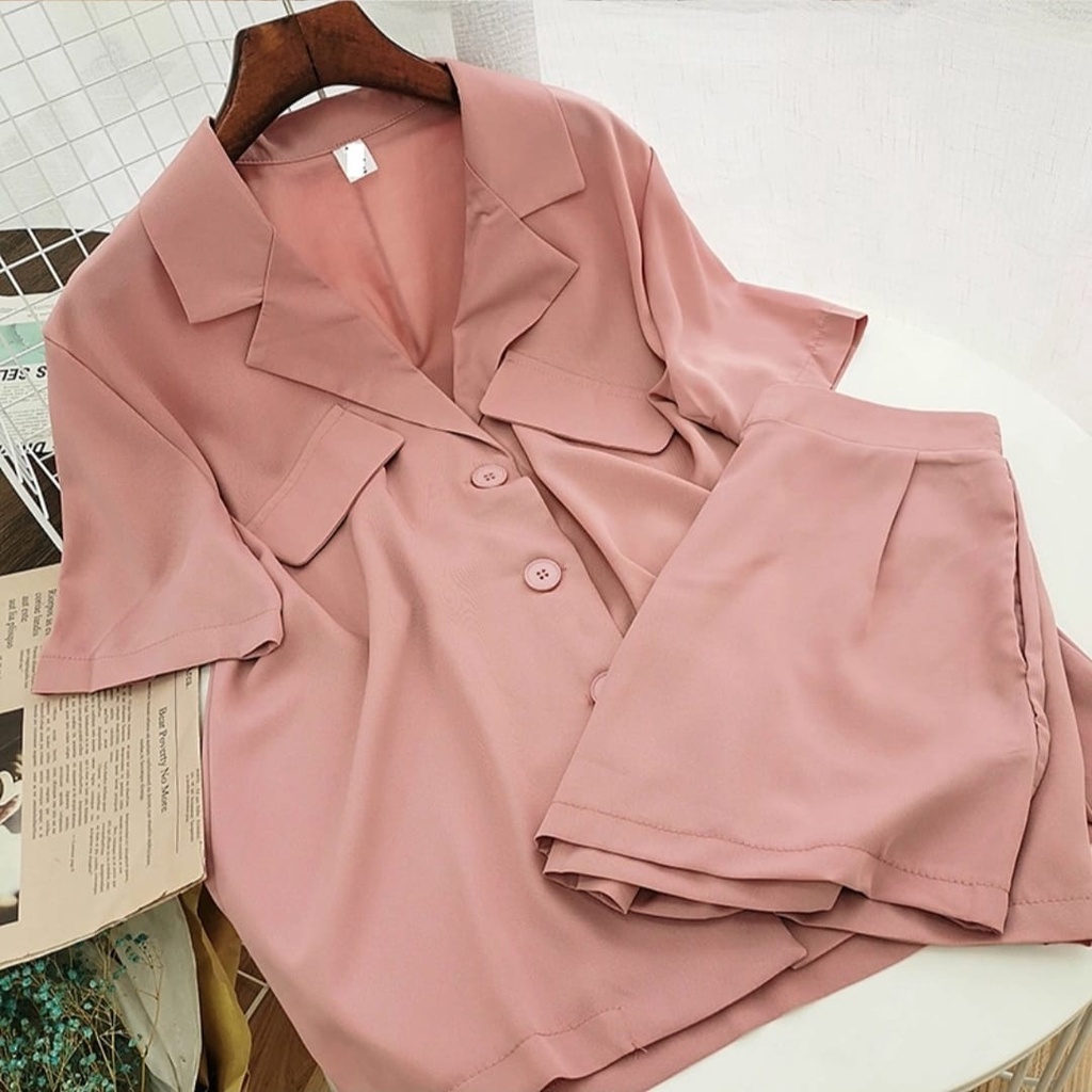 FWG - STELAN 2IN1 OLIVIA / SETELAN KOREA / SETELAN / ONE SET WANITA / STELAN WANITA / BAJU WANITA