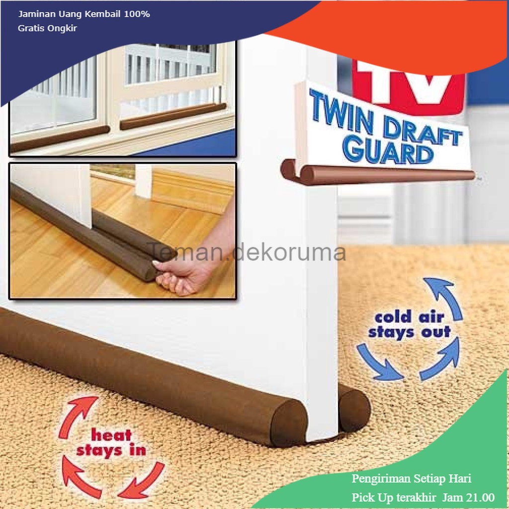 TD-A101 Twin Draft Guard Dust Heat Stopper Door Shield / Penahan Udara Pintu