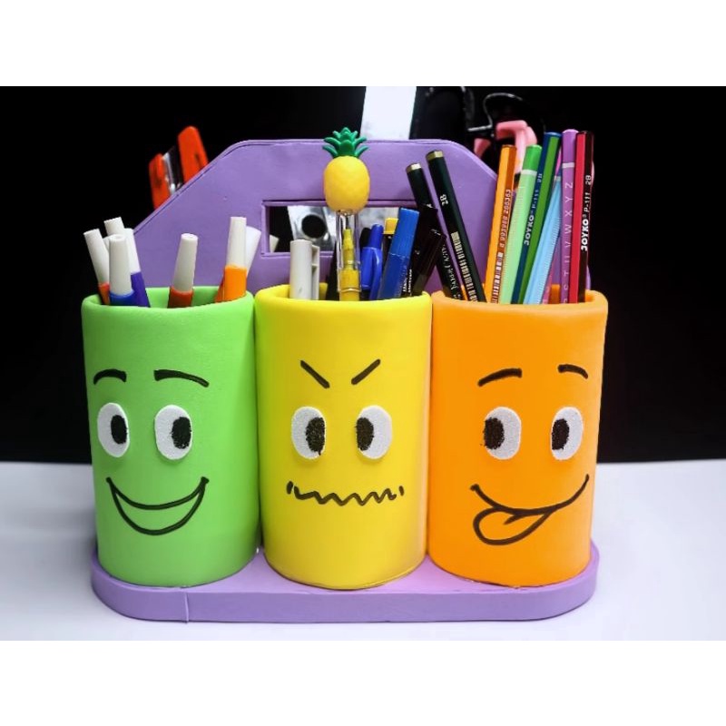 

COD tempat pensil PRAKARYA motif emoji smile full set ff06 RIZQY PERDANA