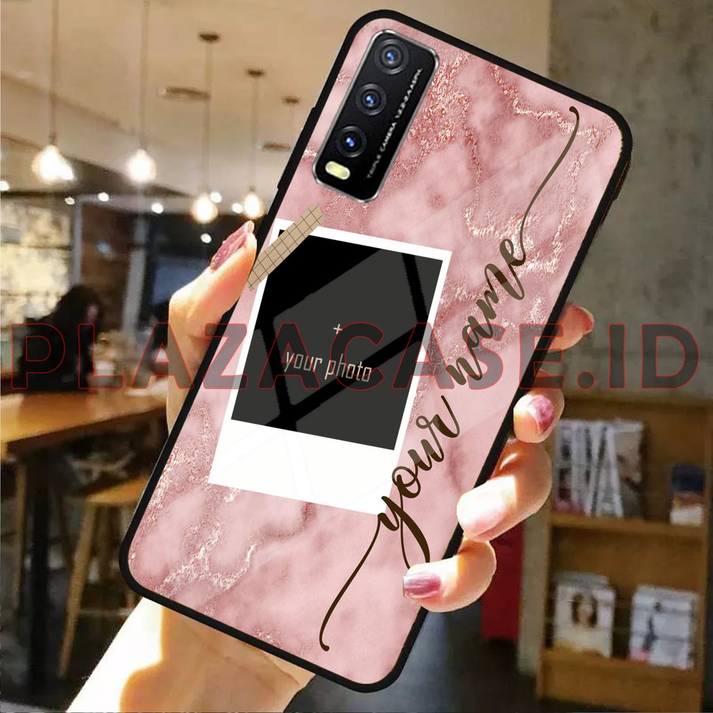 Custom Softcase Glass [K75] for Y20 RENO 4F V20 V20 SE REDMI 9C A53 C17 RENO 4 REALME 7i Y30 A31 A73