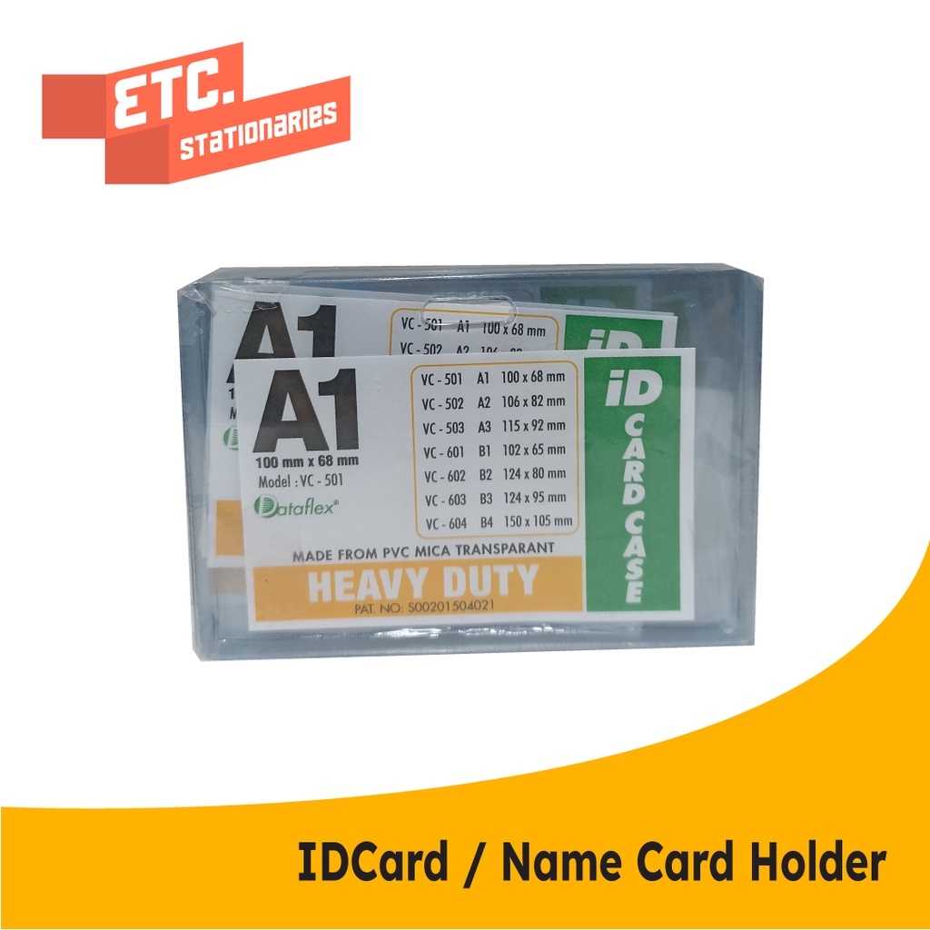 

Dataflex ID Card A1 Case Plastik Mika / Name Tag Holder VC-501