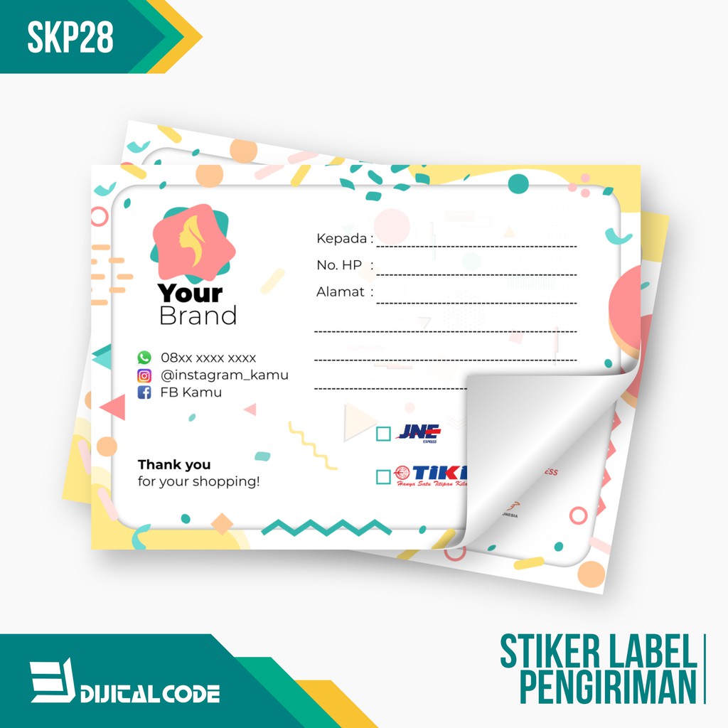 

SKP28 Stiker Label Pengiriman Paket Online Shop Olshop