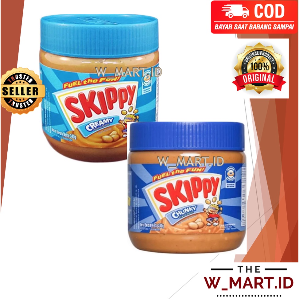 

SKIPPY CREAMY CHUNKY PEANUT BUTTER JAM SELAI KACANG 340 GR