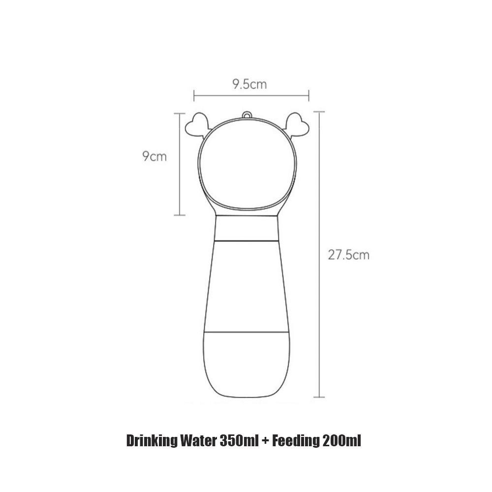 Solighter Pet Water Bottle Fashion Puppy Cat Pet Supply Makan Mangkuk Minum