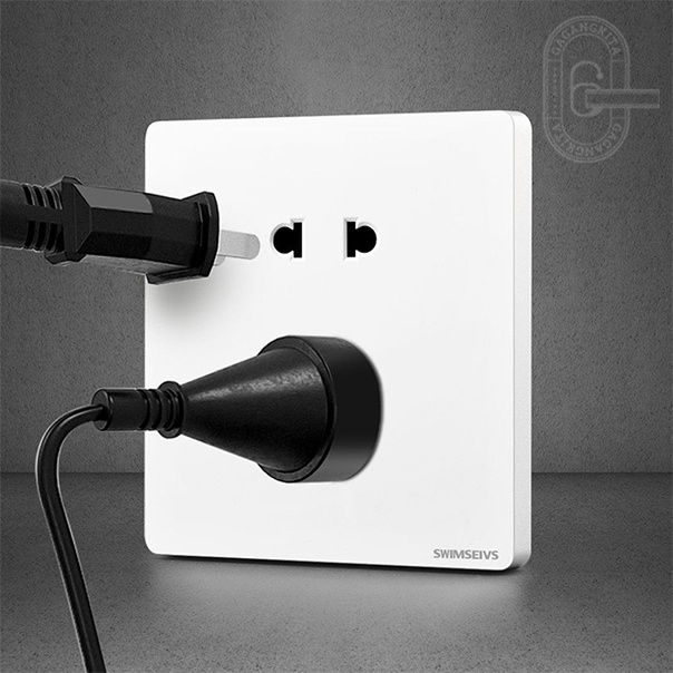 Putih 86 Saklar Dinding Socket Panel Switch 5 Lubang USB Ponsel Soket Pengisian Antena TV Komputer Premium Quality