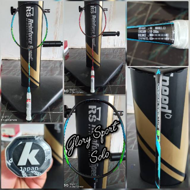 Jual RAKET BADMINTON " KAWASAKI DRAGON SWALLOW 67 " + TAS RAKET + SENAR