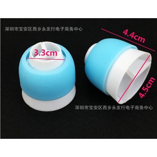 Head coupler Mouth Converter Cream Conversion Cake Decorating 3 Warna Cake Rusia