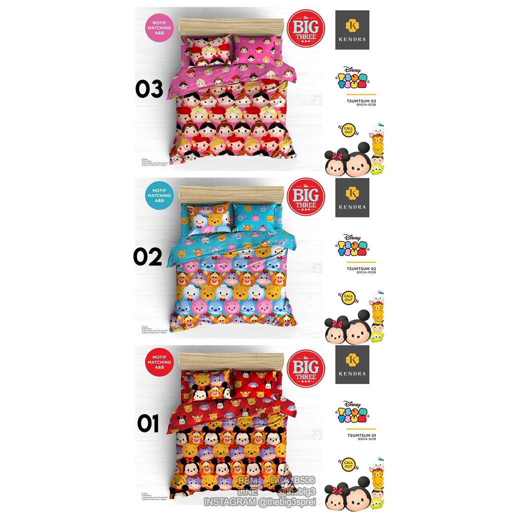 Sprei KENDRA 180X200 TS Sanrio tea party shopping candy - KING Size 180 SP anak lucu cewek