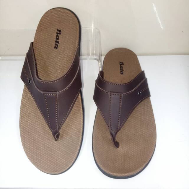 Sandal japit pria dewasa bahan sintetis original bata