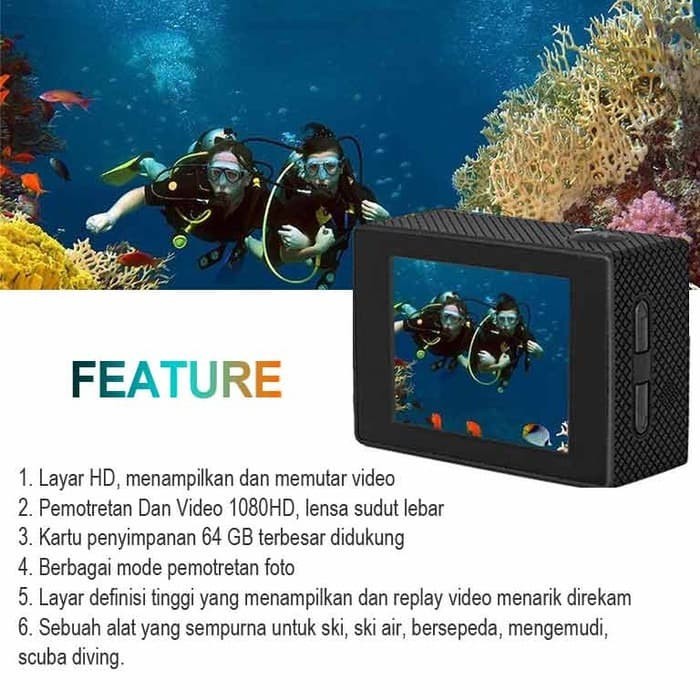 GARANSI 1 BULAN KERUSAKAN Action Cam Magic HD Ready