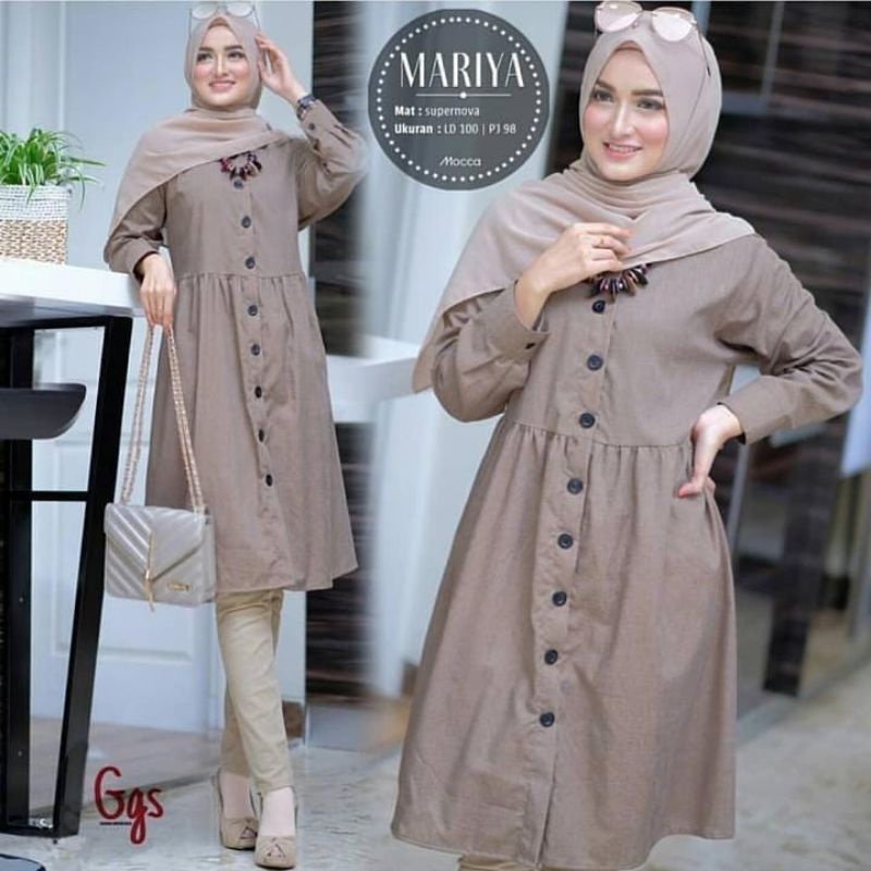 MARIYA TUNIK / tunik / baju wanita kekinian/ atasan wanita/baju wanita/fashion muslim/atasan/fashion