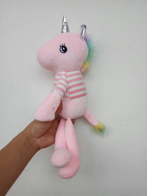 Boneka soft unicorn impor lembut 25cm boneka souvenir wedding kantor office kado ultah kuda