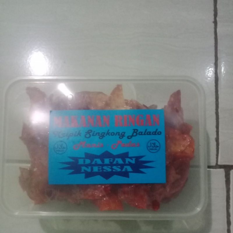 

keripik singkong balado manis-pedas dafan nessa