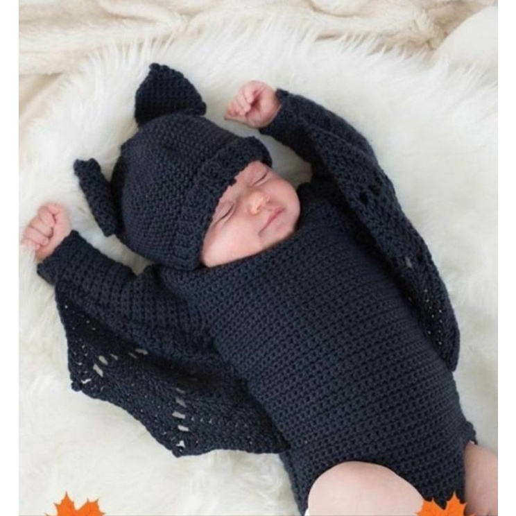 kostum bayi/baju rajut bayi/properti fotografi